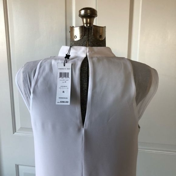 BCBG WOMEN’S WHITE  FLOWY DRESS! Perfect rehearsal, bridal shower dress - Picture 6 of 11